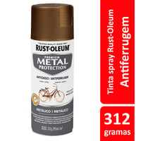 Tinta Spray Brilhante Metal Protection 340ml Bronze