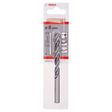 Broca Bosch para Madeira 3 Pontas 8,0mm