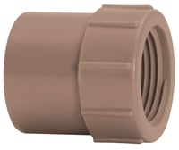 Luva Soldável Roscável Água Fria marrom 40mmx1.1/4" Amanco