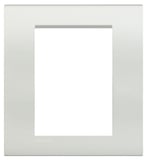 Placa 3 Postos 4x4 Quadrado 13x13cm LivingLight Bianco Branco