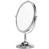 Espelho Dupla Face para Bancada 19x27,5cm Prata