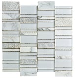 Mosaico Glazed Stone White 30x30 Peça