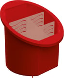Separador Organizador Vermelho Solido Vermelho 152x152x16cm
