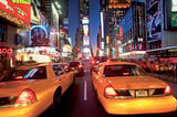 Papel Fotográfico New York Taxis 2,32x3,15m Colorido