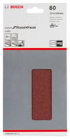 Folha de Lixa C430 Expert 115x230mm G80 Pacote com 10 unidades Bosch