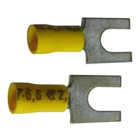 Terminal Forquilha Amarelo Para Fio/Cabo 4-6Mm2 Com 5 Peças