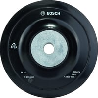 Prato de Borracha para Disco de Fibra com Porca M14 115mm 1 peça Bosch