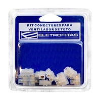 Kit Conector Para Eletrofita Para Ventilador 5 Pistas 10A 1 Saída