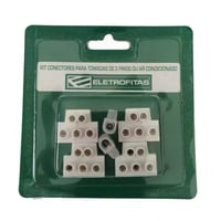 Kit Conector Para Eletrofita Para Ar Condicionado / Tomada 3 Pinos 3 Pistas 20A 1 Saída