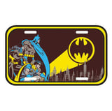 Placa de Parede de Metal Dc Sinal Alerta Batman Vermelho 15X30