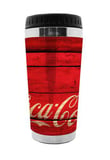 Copo Termico Plast Coca Cola Wood Style Vermelho 300Ml
