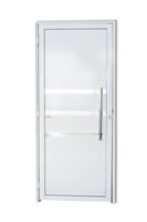 Porta Lambri e Friso Alumínio Branco Direita 210x80x4,6cm Super 25