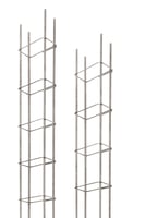 Coluna de Aço 7cm x 27cm x 6m Barra Longitudinal Bitola de 8mm
