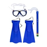 Kit Snorkel com Nadadeiras Infantil 39000 Bel Sports Multicolorido