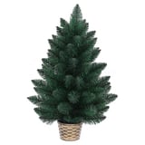 Árvore de Natal Virginia com Vaso Dourado 60cm Verde
