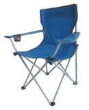 Cadeira Dobrável com Apoio de Braço 80x54cm Azul