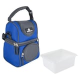 Bolsa Térmica com Recipiente Plástico 6L Azul