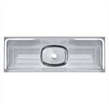 Pia de Inox Bella REF-14628 sem Válvula 150x53x13cm Franke