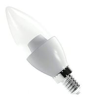 Lâmpada LED Vela Cristal Luz Branca com Adaptador 6W 6000K Bivolt