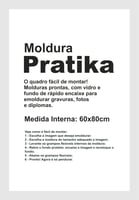 Moldura Prátika Premier 60x80cm Branco