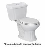 Caixa Acoplada para Vaso Sanitário Dual Flush Bréscia Branco 3L e 6L Eternit