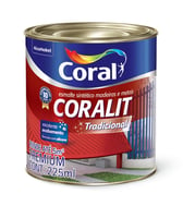 Esmalte Sintético Alto Brilho Azul Mar 225ml Coralit Premium para Madeiras e Metais