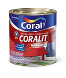 Esmalte Sintético Alto Brilho Branco 225ml Coralit Premium para Madeiras e Metais