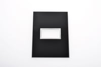 Placa Arteor Mirror Black 4X2 1 Posto