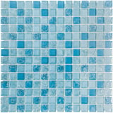 Pastilha de Vidro Smart Ice 28,3x28,3cm Azul Claro