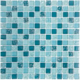 Pastilha de Vidro Smart Ice 28,3x28,3cm Azul