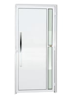 Porta Lambri e Visor Alumínio Branco Esquerda 210x90x4,6cm Visione