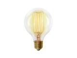 Lâmpada LED de Filamento de Carbono G80 Luz Amarela 40W 127V Taschibra