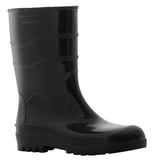 Bota PVC Cano Médio n38 sem Forro Preto