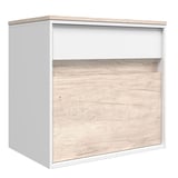 Gabinete de Banheiro Moderna 60 MDF sem Cuba 57x60x40cm Mezzo Blanco Darabas