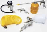 Kit de Acessórios para Compressor de Ar 5 Peças Amarelo