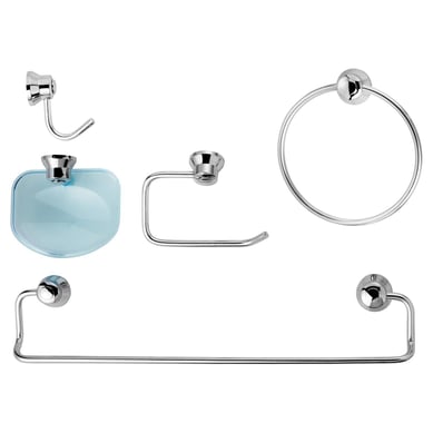 Conjunto de Acessrios para Banheiro com 5 Peas Incolor