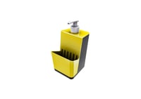 Dispenser Dosador para Detergente e Porta Esponja Amarelo e Preto
