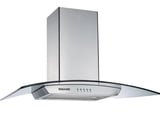 Coifa de Parede Esmeralda 90cm Inox com Vidro Curvo 220V Prata