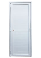 Porta Veneziana PVC Branco Direita 216x80x6cm Itec