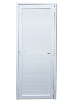 Porta Veneziana PVC Branco Esquerda 216x80x6cm Itec