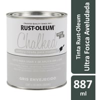 Tinta Chalked Base Água 0,887L Efeito Giz/Aveludado Ultra Fosco Cinza Envelhecido Rust-Oleum