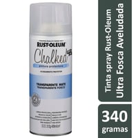 Tinta Spray Chalked 340G Efeito Giz/Aveludado Ultra Fosco Transparente Fosco Rust-Oleum