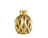 Vaso de Cerâmica Dourado