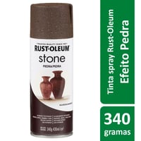 Tinta Spray Especialidades Stone 340G Acabamento Efeito Pedra Decorativa Marrom Rust-Oleum
