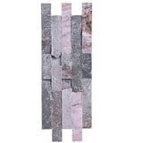 Pedra Mosaico 50x20cm Rustico Cinza