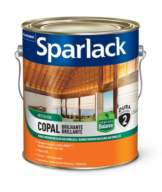 Verniz Copal Brilhante Transparente 3.6L Sparlack