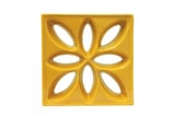 Tijolo Vazado Esmaltado Lótus 25,5x25,5cm Amarelo Girassol
