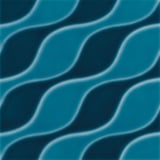 Revestimento Geomarine Wave Brilhante 19x19cm Caixa com 10 Peças Azul