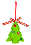 Enfeite Árvore com Laço Noel 10cm Vermelho e Verde