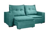 Sofa Signo Monteiro 180x110cm/153x10cm Azul